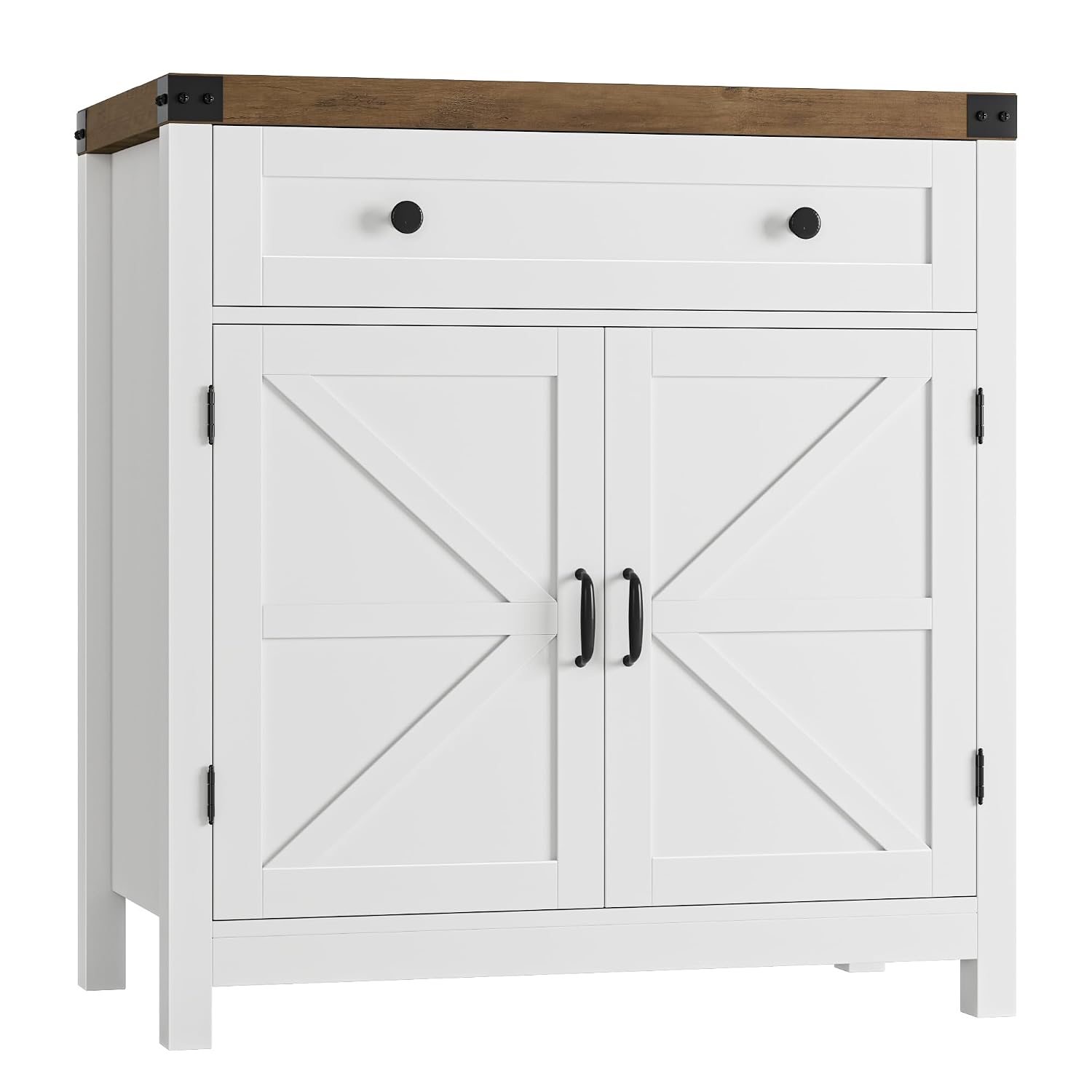 Commercial Kitchen Door - 31.5인치(W) 주방 수납장, 농가풍 커피 바