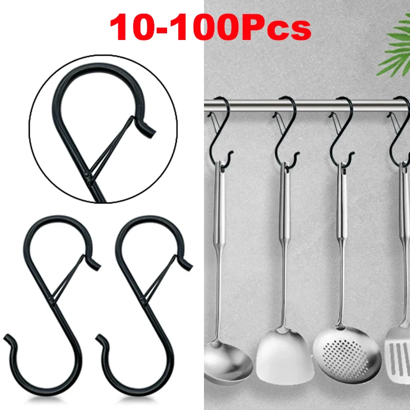 Commercial Kitchen Rack - 10 /100pcs 금속 교수형 후크 S