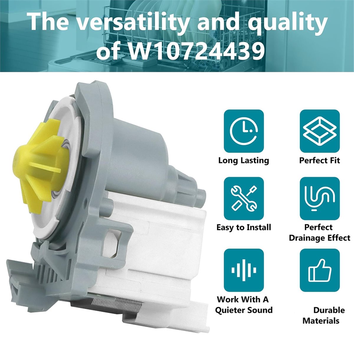 Commercial Kitchen Juicer - (AIMA) W10724439 W10876537 W10348269 월풀 WDT720PADM2