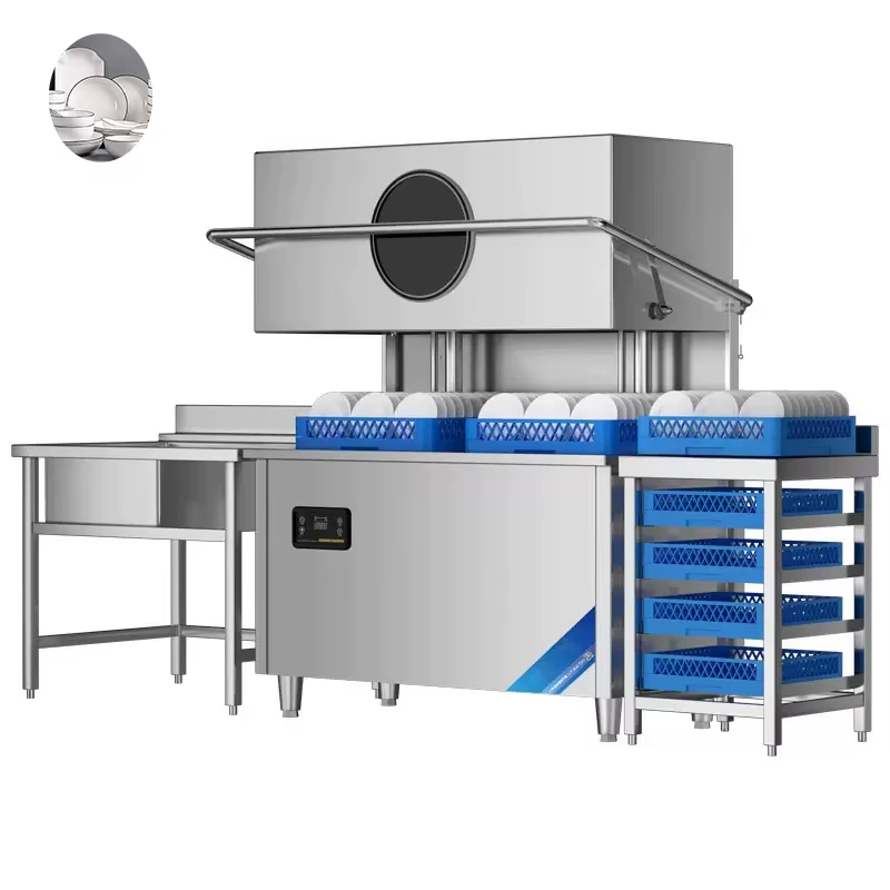 Commercial Kitchen Hood - 맞춤형 고속 사이클 상업용 후드형 식기세척기,