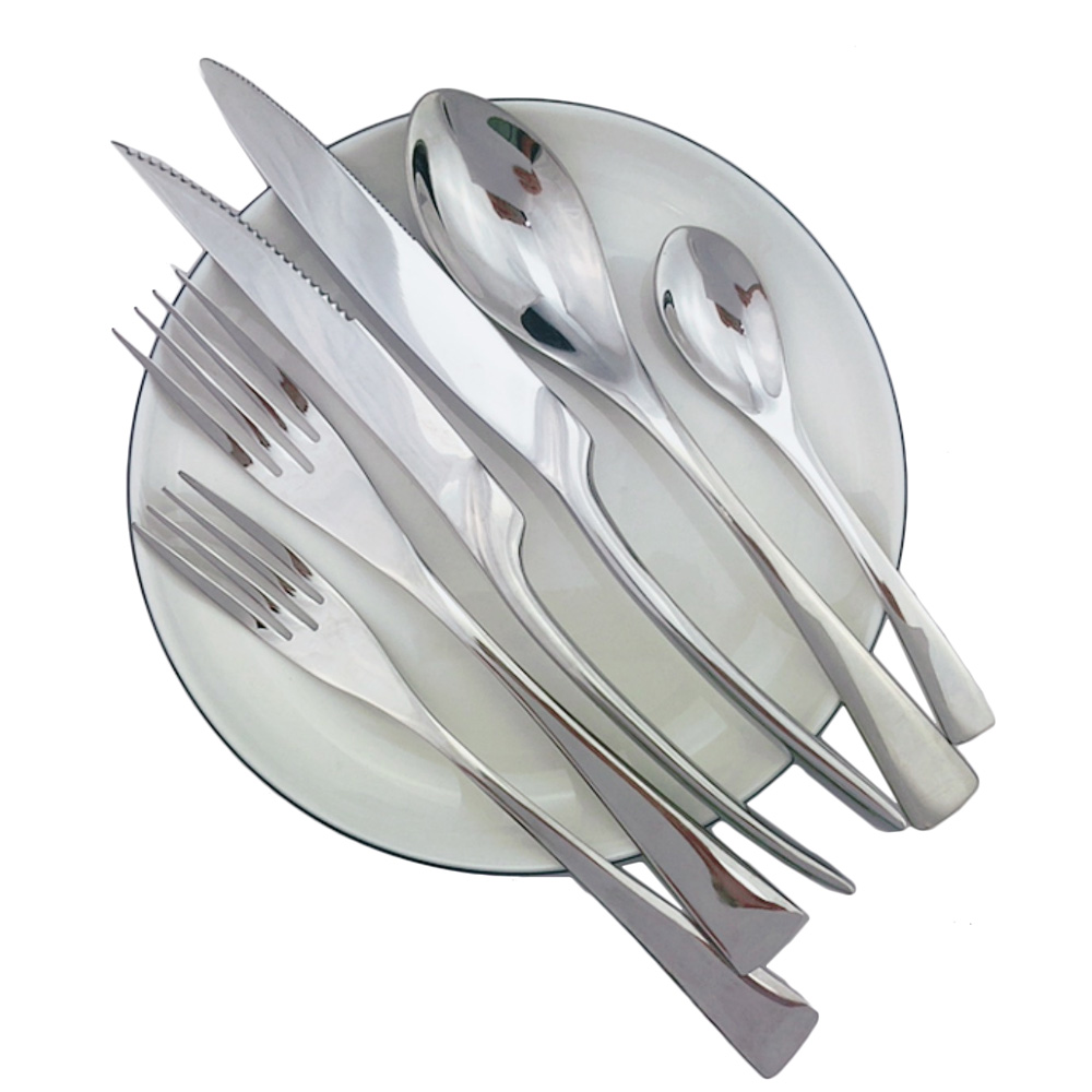 Commercial Kitchen Knives - 티스푼 포크 실버 식기류 창의적인 디너