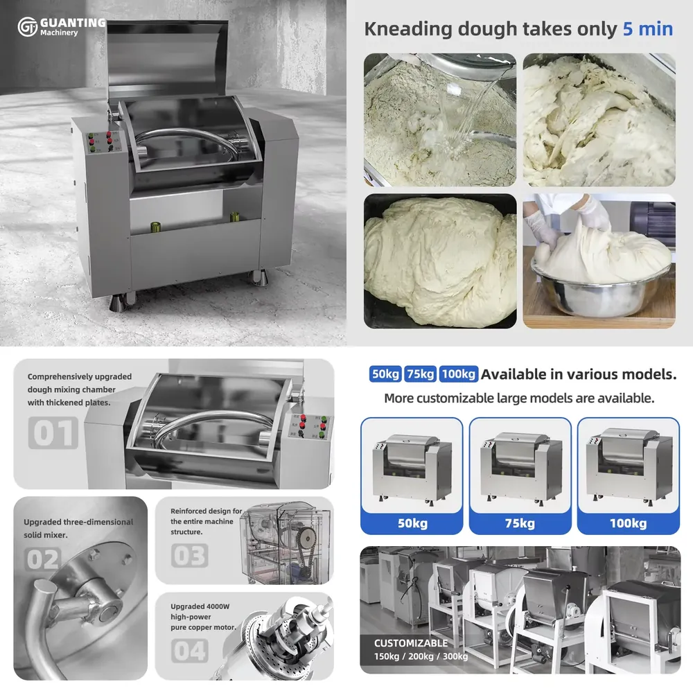 Commercial Kitchen Mixers Dough Mixer - 공장 도매 고효율 산업용 빵 반죽