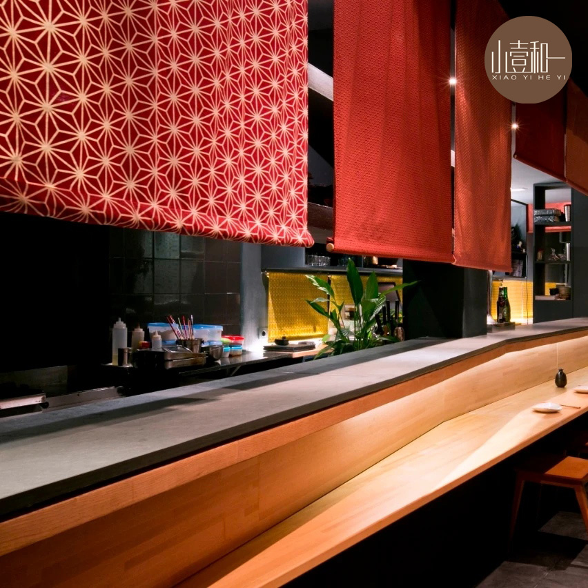 Commercial Kitchen Japanese - 일본 레스토랑 주방 도어 커튼 더블