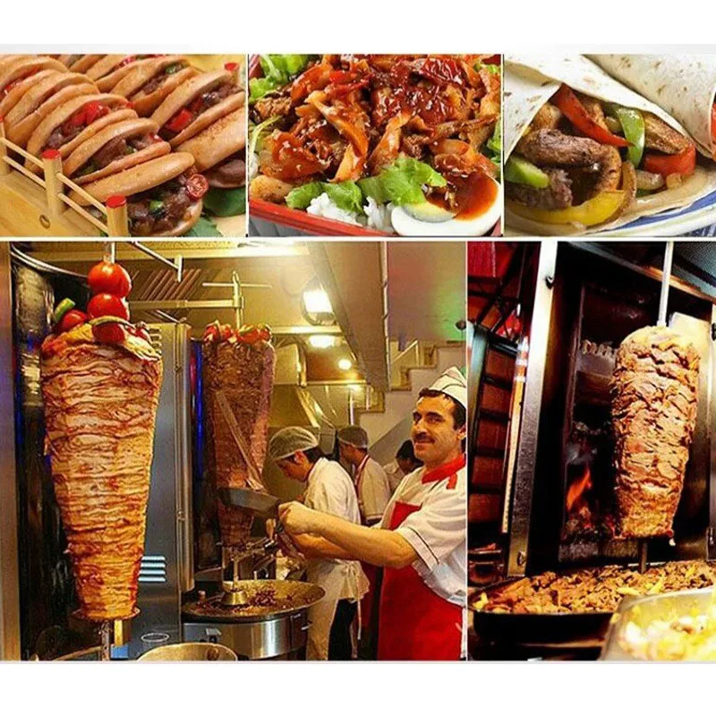 Kebab Shawarma Machine - 가스 수직 회전식 도너 케밥 기계