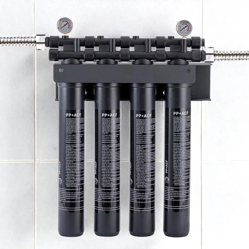 Commercial Kitchen Water Filter - 20인치 4단계 상업용 시스템, 40Lpm 대용량