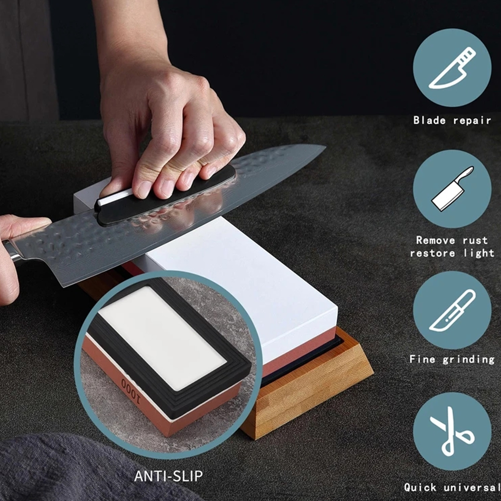 연마석 연삭석 전문 칼 갈기 연삭석 워터 스톤 주방 도 - Commercial Kitchen Knives 리뷰 및 가격
