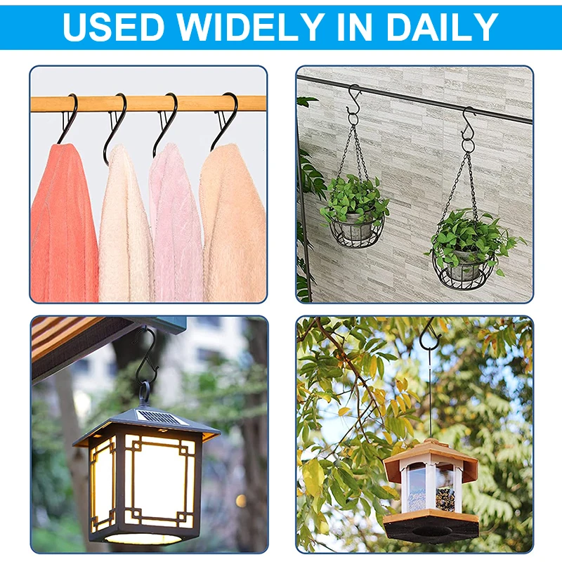 10 /100pcs 금속 교수형 후크 S 모양의 옷걸이 - Commercial Kitchen Rack 리뷰 및 가격
