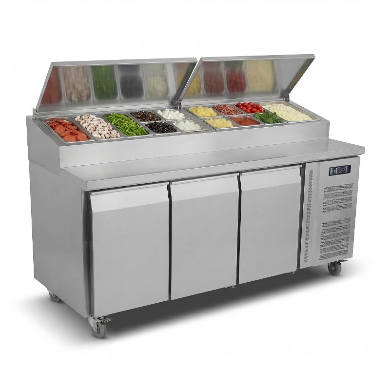 OEM 카운터 냉장고 샌드위치 준비용 2도어 스테인리스 - Commercial Kitchen Door 리뷰 및 가격