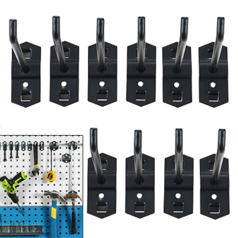 10개/세트 50mm 블랙홀 보드 훅 스틸 주방/정원/ - Commercial Kitchen Rack 리뷰 및 가격