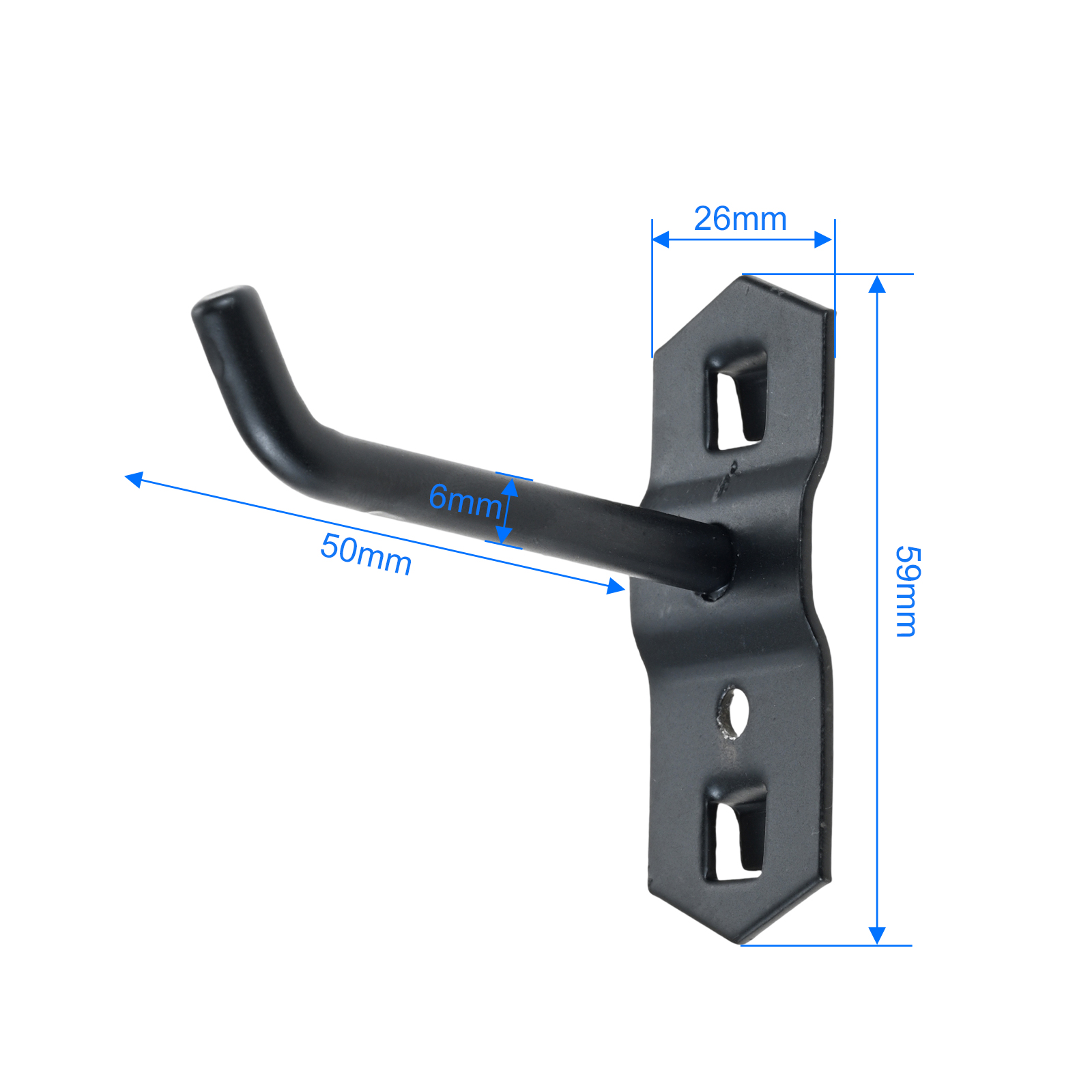 10개/세트 50mm 블랙홀 보드 훅 스틸 주방/정원/ - Commercial Kitchen Rack 리뷰 및 가격