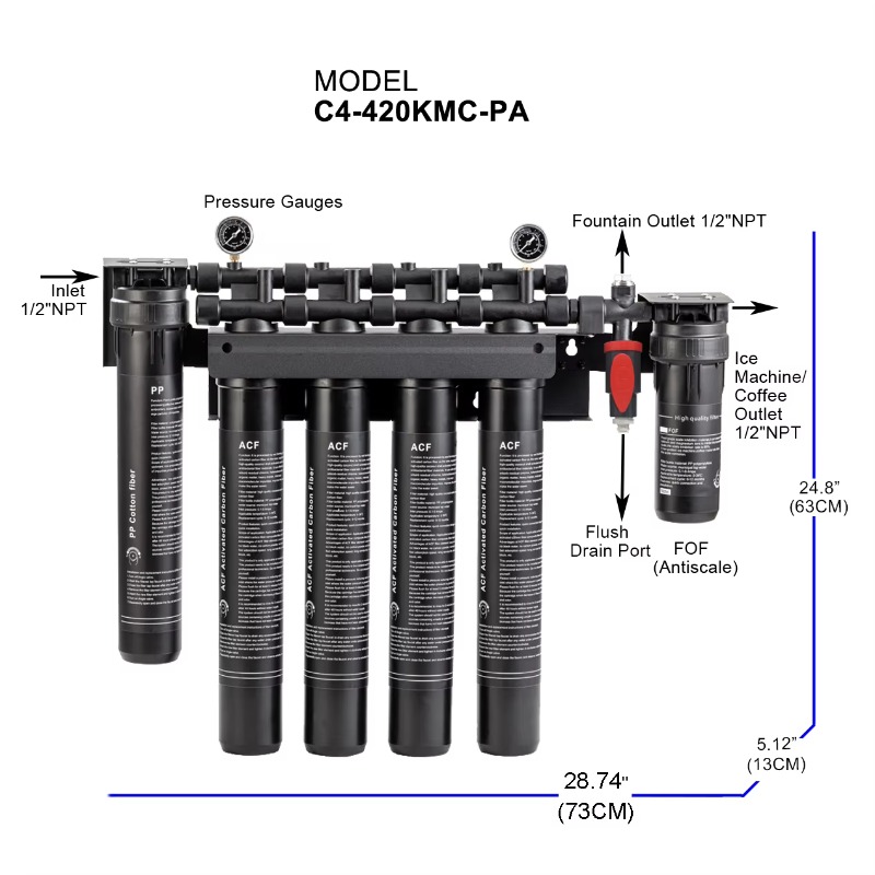제빙기 커피머신 정수필터 6단계 상업용 고유량 스케일  - Commercial Kitchen Water Filter 리뷰 및 가격
