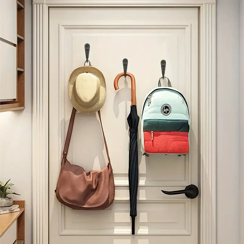검정색 금속 후크, 나사 포함, 벽걸이형 코트, 수건, - Commercial Kitchen Rack 리뷰 및 가격