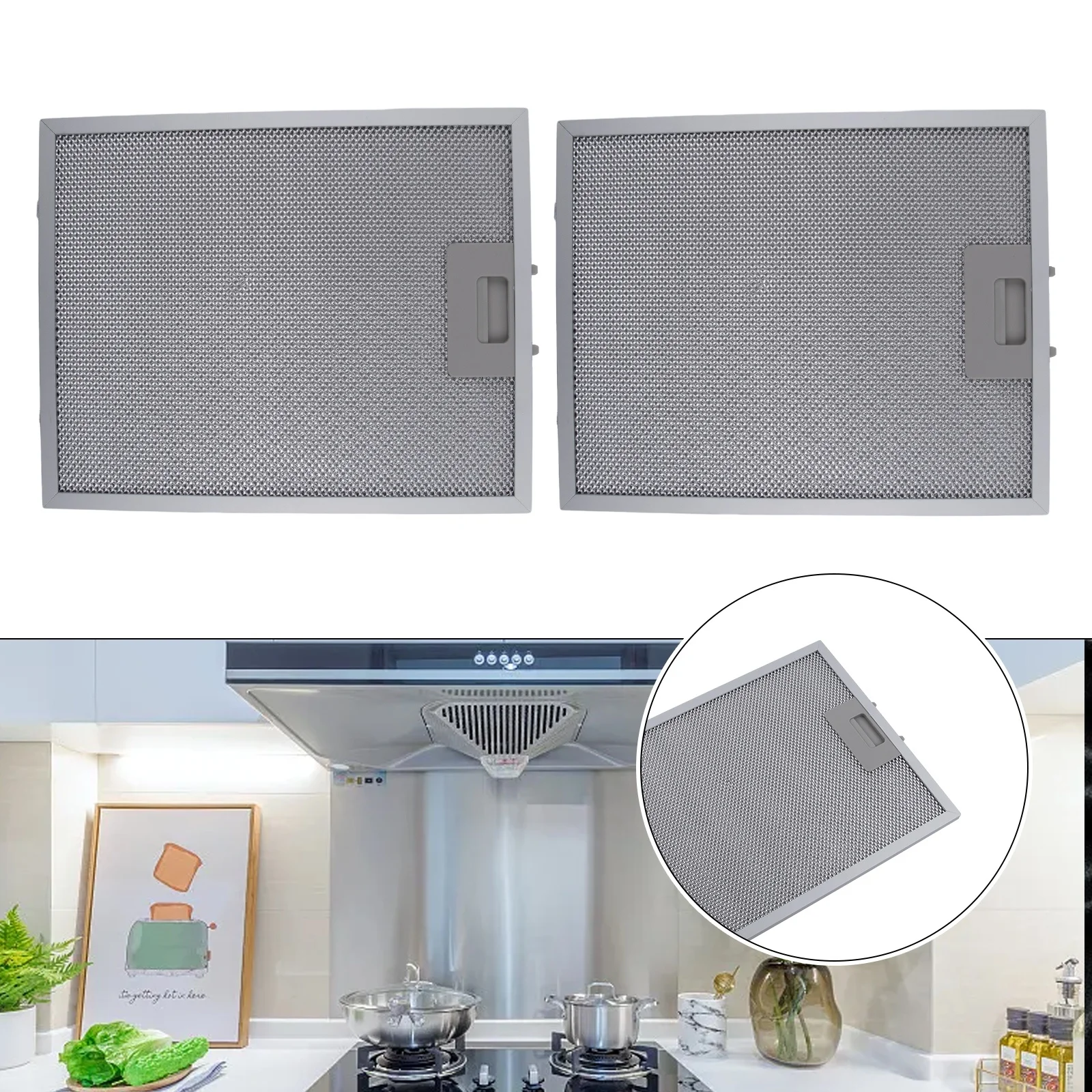 2PCS 쿠커 후드 필터 금속 메쉬 추출기 벤트 필터  - Commercial Kitchen Hood 리뷰 및 가격