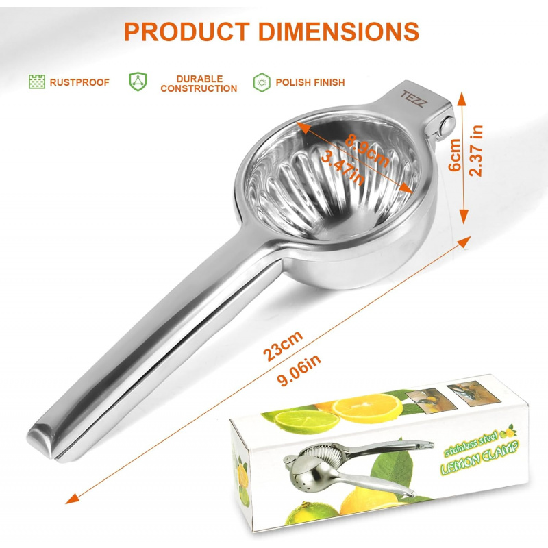 TAZZ 업그레이드된 상업용 레몬 과즙기 강력한 압착기 - Commercial Kitchen Juicer 리뷰 및 가격