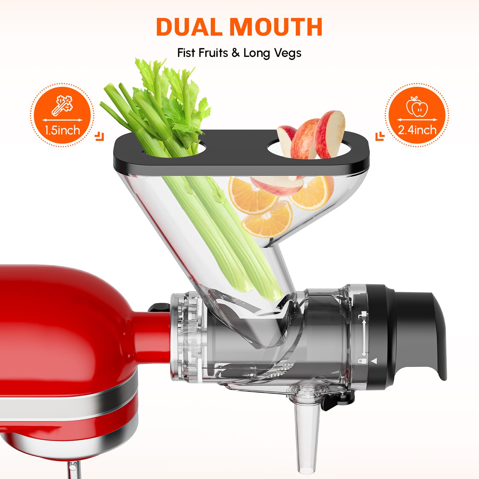 키친에이드 스탠드 믹서용 저속 냉압착 착즙기, 이중 공 - Commercial Kitchen Juicer 리뷰 및 가격